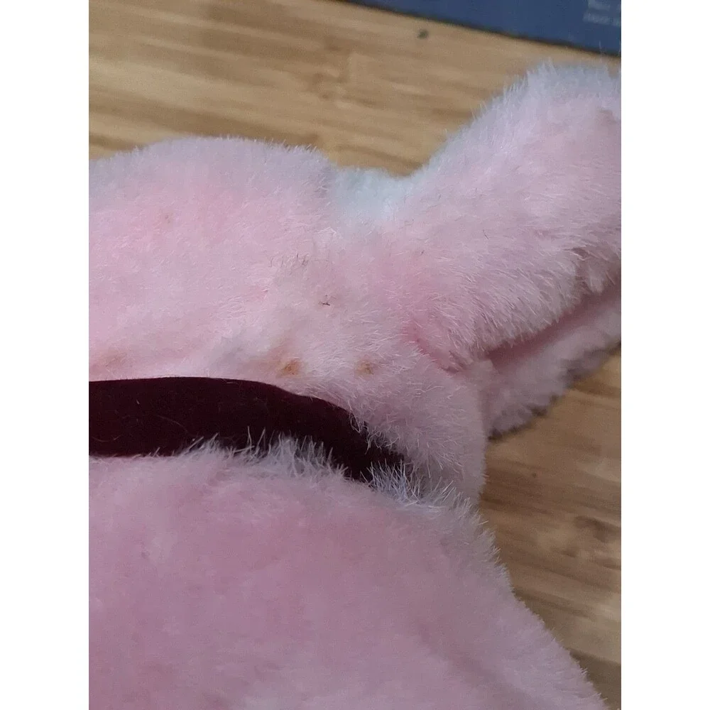 Vtg 1980s Hopping Bunny with Box! Battery Operated Animated Pink non-working